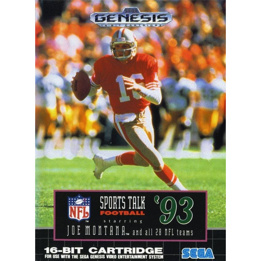 Sports Talk Football '93 Starring Joe Montana - Sega Genesis