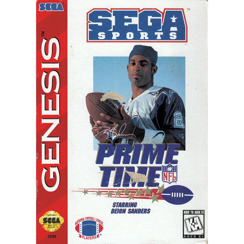 Prime Time NFL Football starring Deion Sanders - Sega Genesis