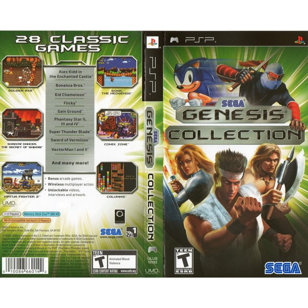 Sega Genesis Collection - PSP