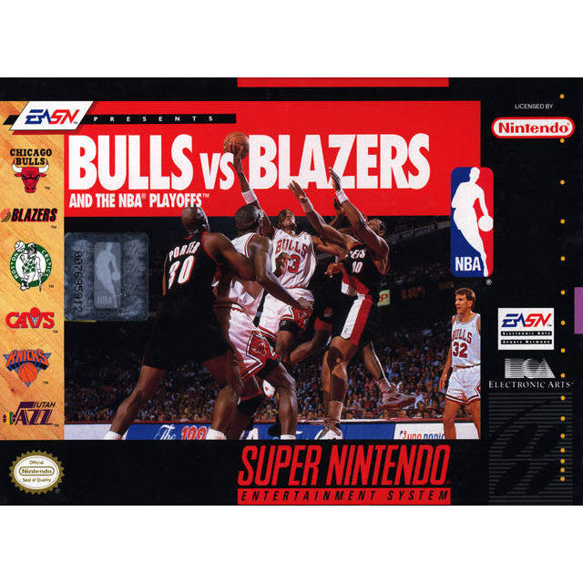 Bulls Vs Blazers and the NBA Playoffs - Super Nintendo