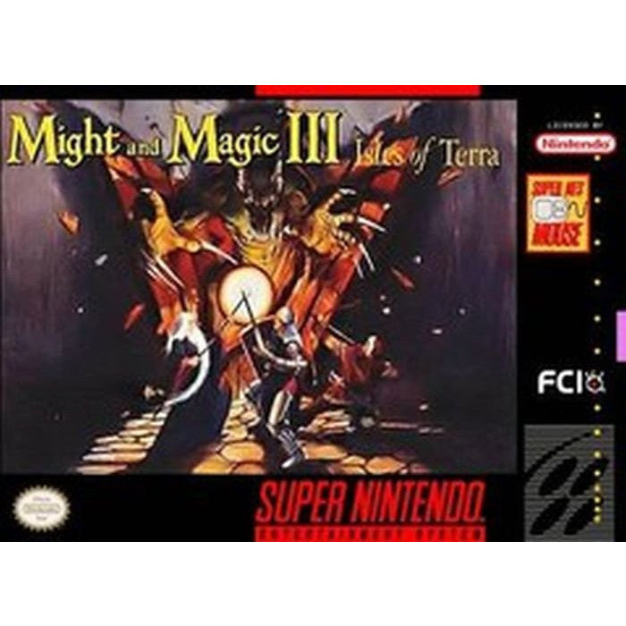 Might and Magic III Isles of Terra - Super Nintendo