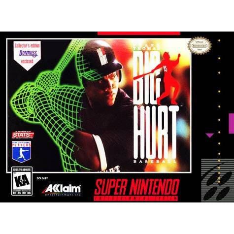 Frank Thomas Big Hurt Baseball - Super Nintendo