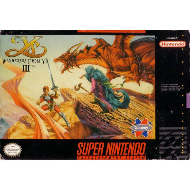 Ys III Wanderers from Ys - Super Nintendo