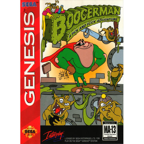 Boogerman A Pick and Flick Adventure - Sega Genesis