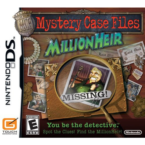 Mystery Case Files MillionHeir - Nintendo DS