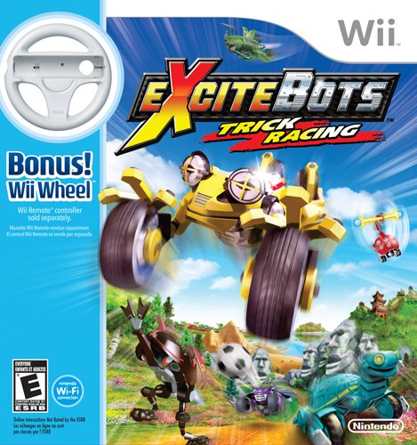 EXCITEBOTS TRICK RACING WITH WII WHEEL (used)