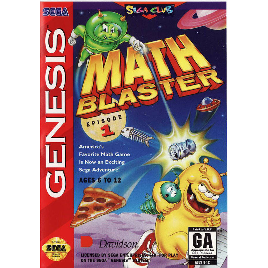 Math Blaster Episode 1 - Sega Genesis