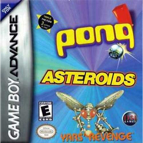 Pong / Asteroids / Yar's Revenge - GameBoy Advance