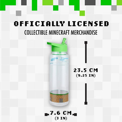 Minecraft Water Bottle w/ Stickers - Drinkware