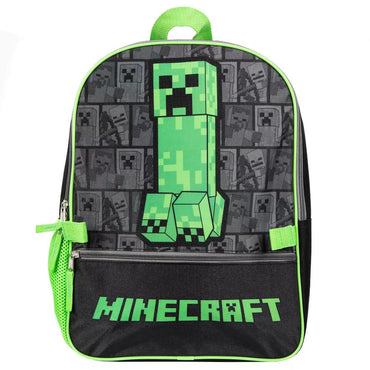 MINECRAFT CREEPER BACKPACK WITH LUNCH TOTE - Backpacks