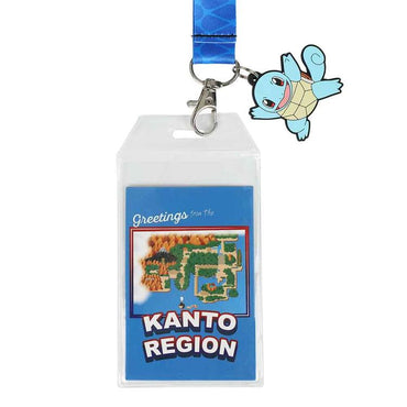 POKEMON SQUIRTLE KANTO REGION LANYARD - Lanyards