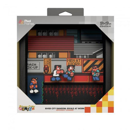 Pixel Frame - River City Ransom (9"x9") - PixelFrame