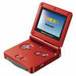 Red Gameboy Advance SP - GameBoy Advance PBVG - JACKSONVILLE / Loose