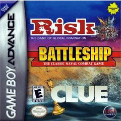 Risk / Battleship / Clue - GameBoy Advance PBVG - HAVELOCK / Loose