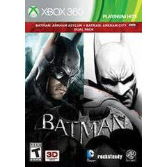 Batman: Arkham Asylum and Batman: Arkham City Dual Pack - Xbox 360 PBVG - JACKSONVILLE / Complete In Box