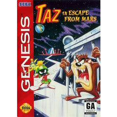 Taz in Escape from Mars [Cardboard Box] - Sega Genesis PBVG - JACKSONVILLE / Loose