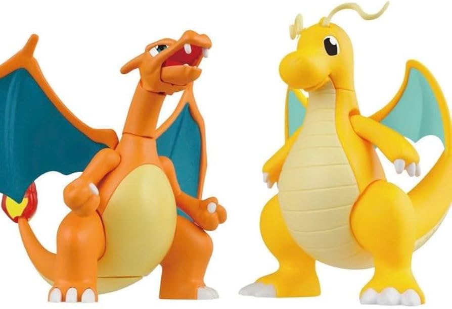 Bandai: Charizard & Dragonite Model Kit - Model Kits