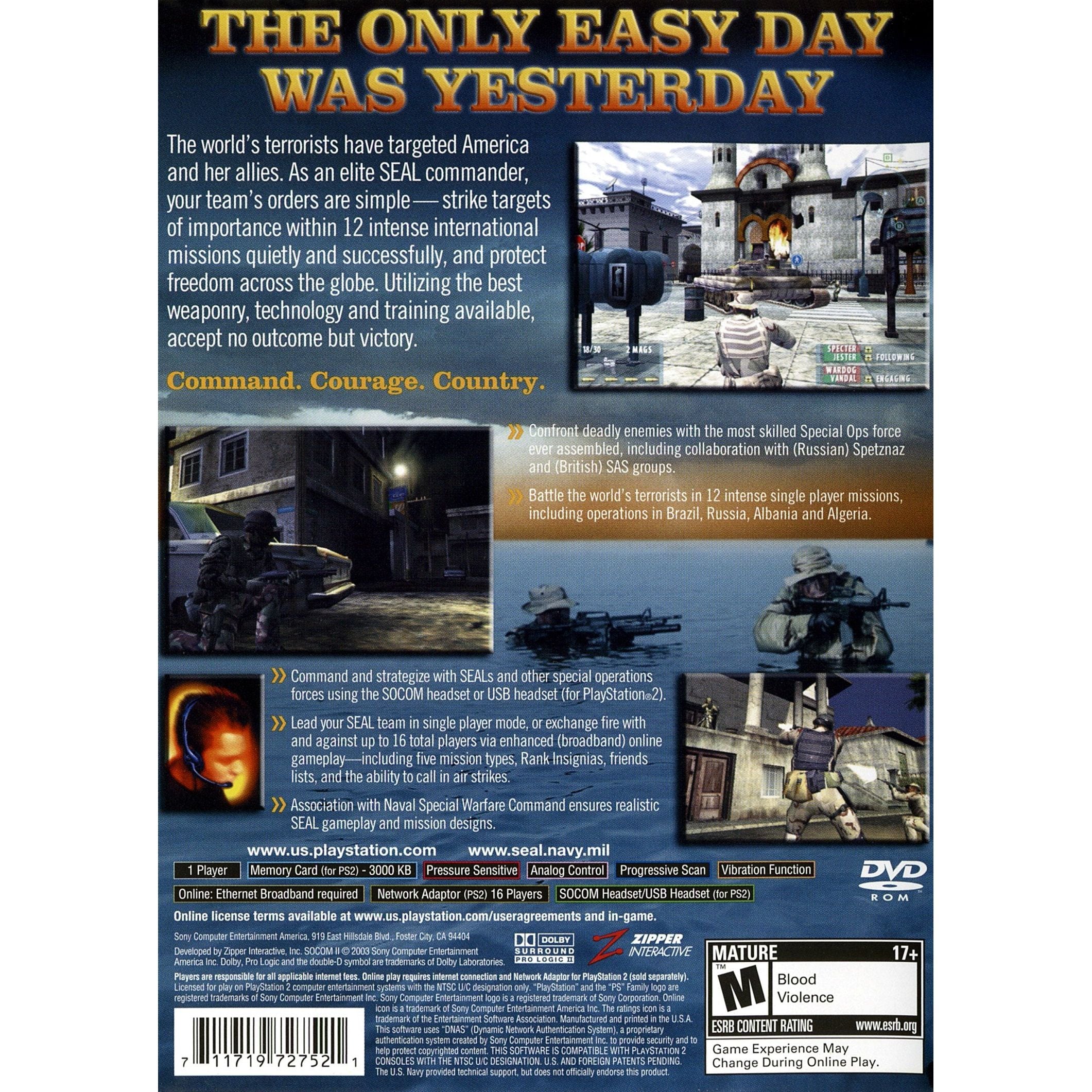 SOCOM II US NAVY SEALS (used) – Playback Video Games