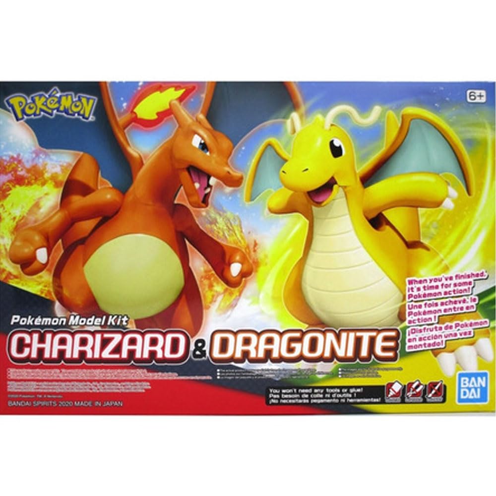 Bandai: Charizard & Dragonite Model Kit - Model Kits