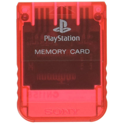 SONY OFFICIAL MEMORY CARD - 1MB - CLEAR RED (used)