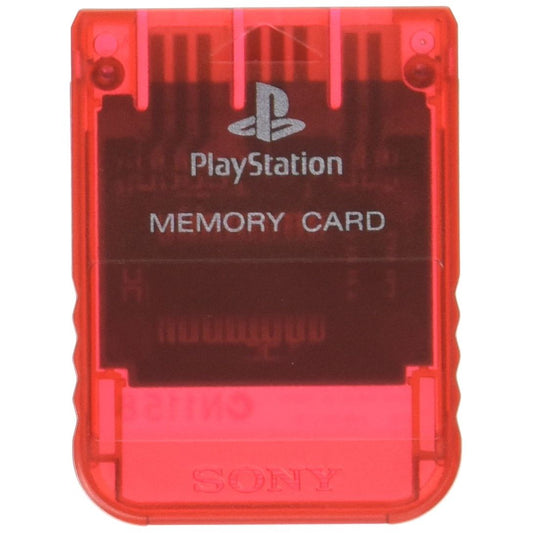SONY OFFICIAL MEMORY CARD - 1MB - CLEAR RED (used)