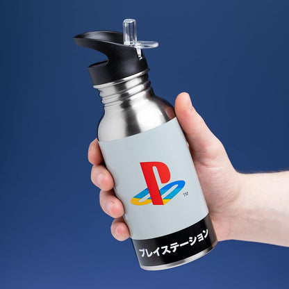 Playstation Stainless Steel Water Bottle with Straw - Drinkware