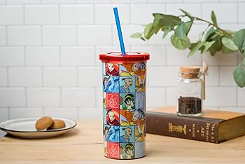 Avatar The Last Airbender Cup & Straw - Drinkware