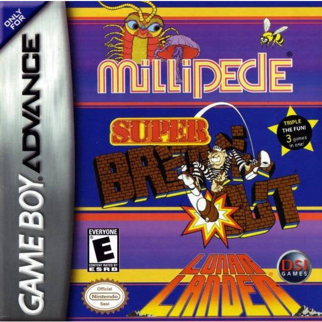 Millipede / Super Breakout / Lunar Lander - GameBoy Advance