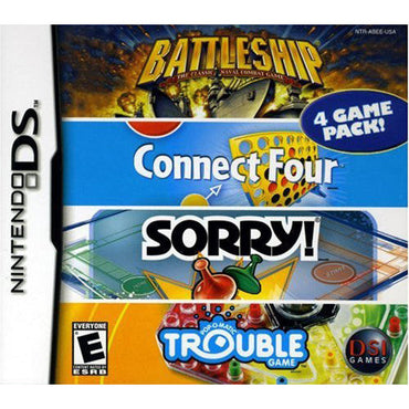 Battleship / Connect Four / Sorry / Trouble - Nintendo DS