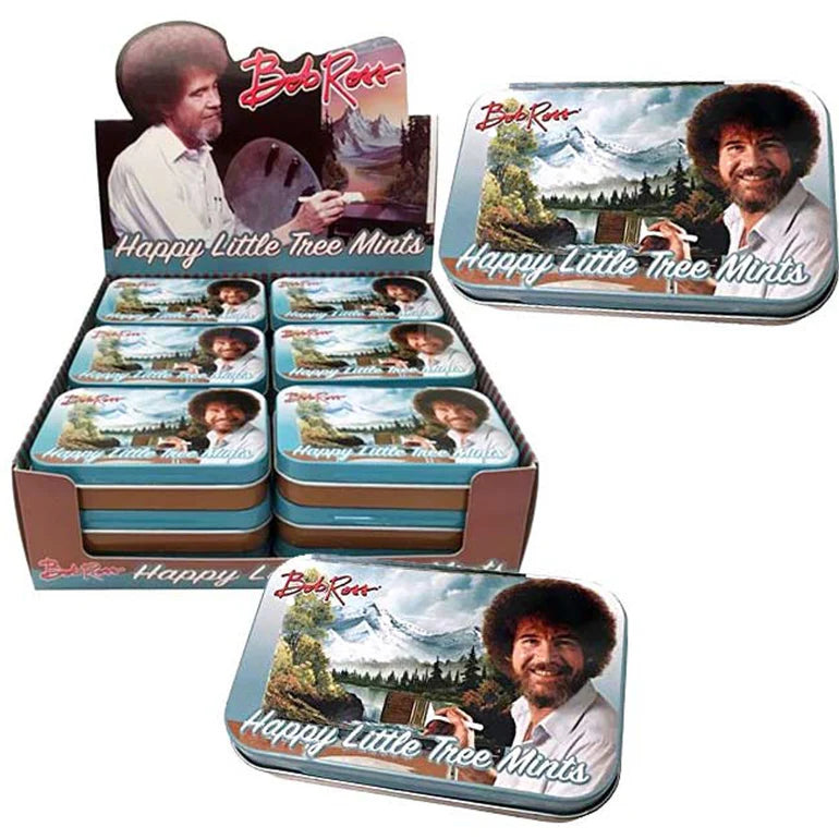 BOB ROSS HAPPY TREE MINTS - Candy Tins