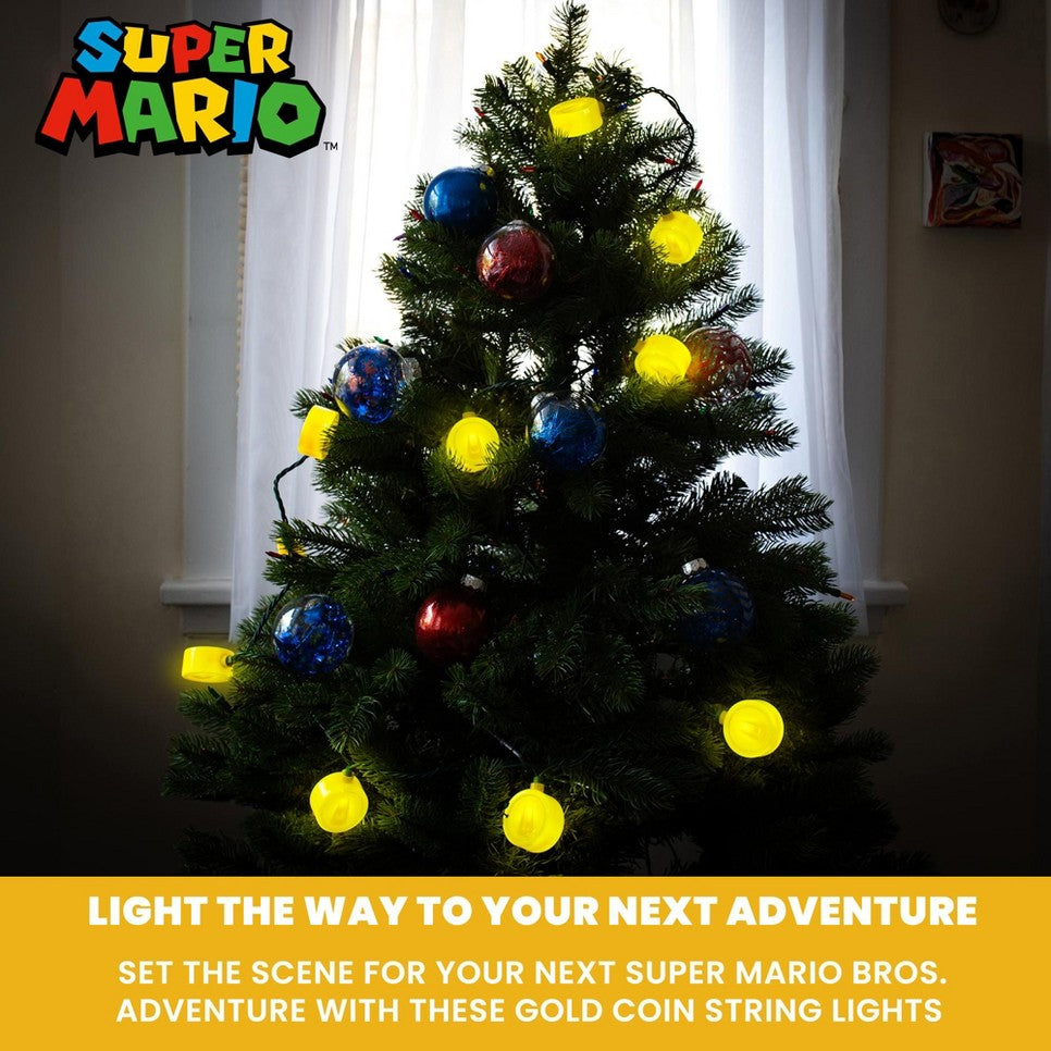 Super Mario Coin String Lights - 10ct - Lights