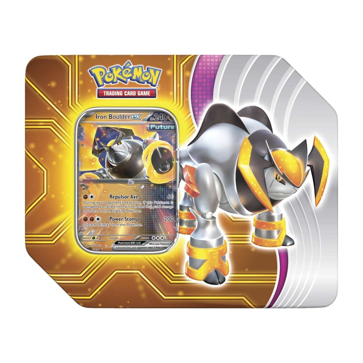 Pokémon TCG: Paradox Destinies Tin (Iron Boulder ex)