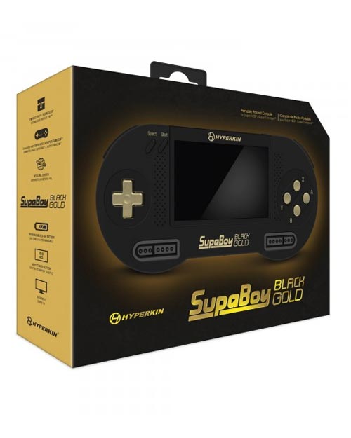 SUPABOY PORTABLE CONSOLE - BLACK/GOLD