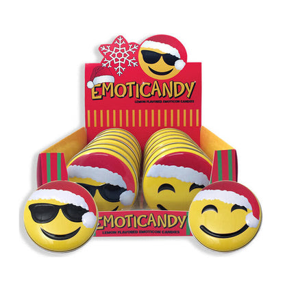 EMOTICANDY HOLIDAY LEMON SOURS - Candy Tins