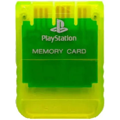 SONY OFFICIAL MEMORY CARD - 1MB - CLEAR YELLOW (used)