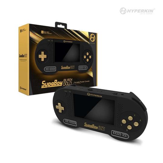 SUPABOY PORTABLE CONSOLE - BLACK/GOLD - RetroN