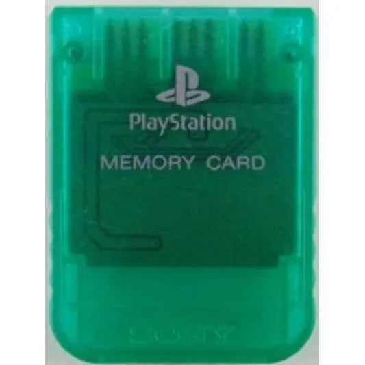 SONY OFFICIAL MEMORY CARD - 1MB - CLEAR GREEN (used)