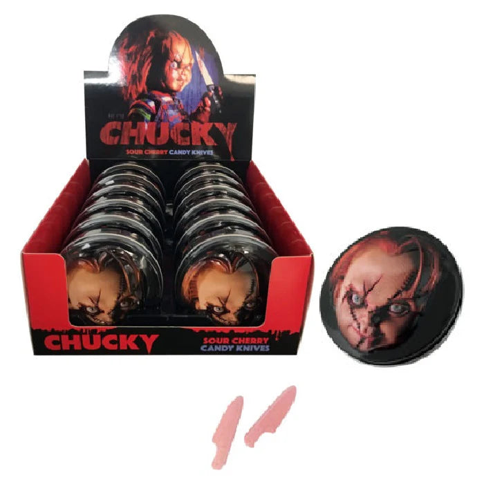 CHUCKY SOUR CHERRY KNIVES - Candy Tins